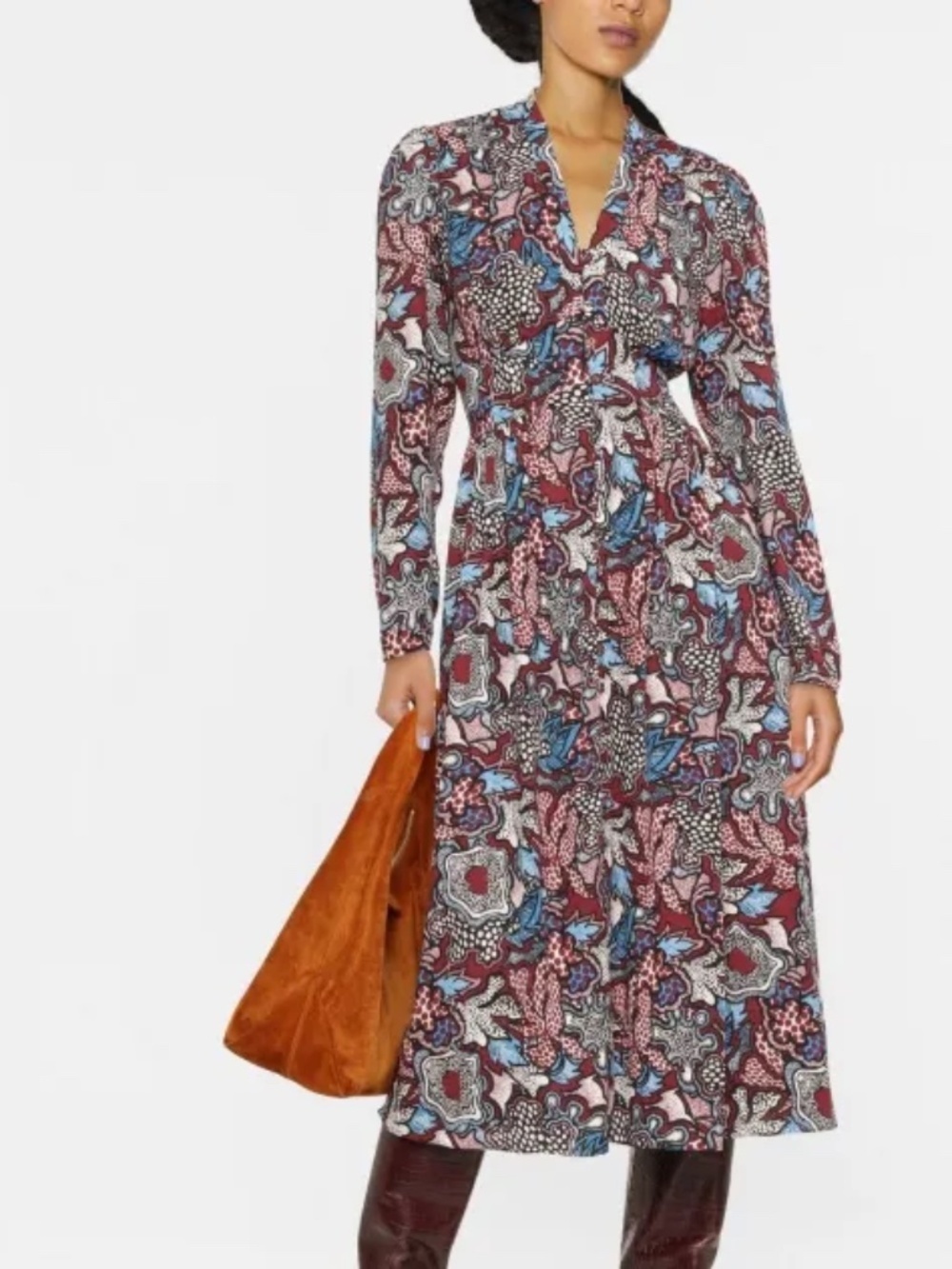 DVF Midi Dress Floral Eden 4